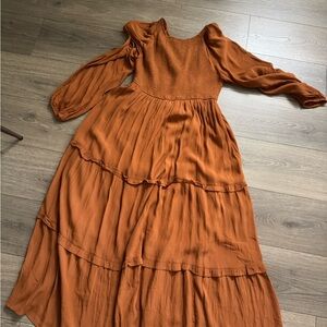 Pink blush maternity dress